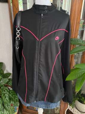 Nike Sportswear Black Zip-Front Track Jacket